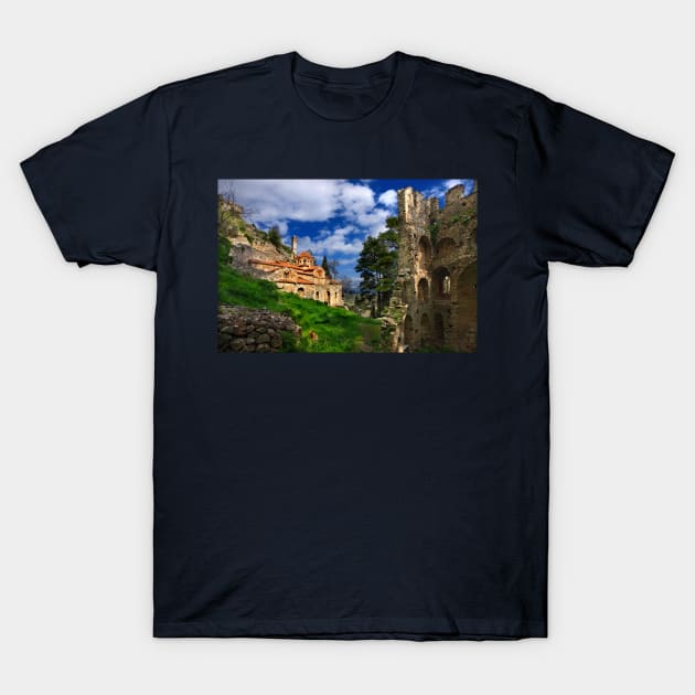 Perivleptos Monastery - Mystras T-Shirt by Cretense72